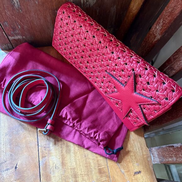 Lodis 1965 Americano Crossbody Bag Clutch Red - Picture 6 of 16